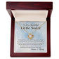 To My Beautiful Little Sister - A Special Bond - Love Knot Necklace