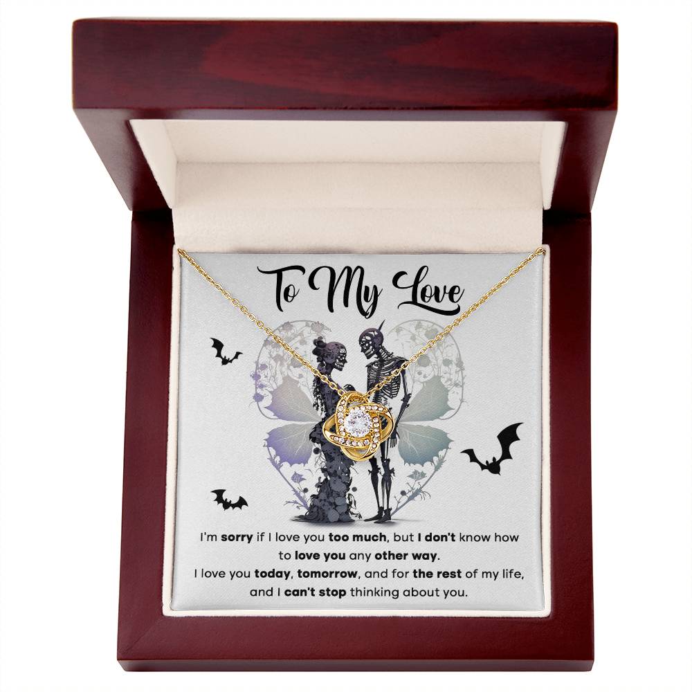To my Wife - I love you today, tomorrow and for the rest of my life - Love Knot Necklace