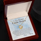 To My Beautiful Little Sister - A Special Bond - Love Knot Necklace