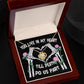 To  My Soulmate - You live in my Heart Until Death do Us Apart - Love Knot Necklace