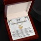 To My Bad Ass Granddaughter - I Wish You The Strength - Love Knot Necklace