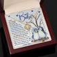 To My Wife - My heart Belongs To You - Love Knot Necklace .