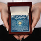 To my Daughter - May you be heard for your voice and seen for your mind - Love Knot Necklace