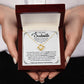 To my Soulmate - You're the reason I got my laugh back, the reason I fell asleep,.. - Love Knot Necklace.