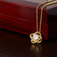 To my Soulmate - You're the reason I got my laugh back, the reason I fell asleep,.. - Love Knot Necklace.