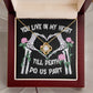 To  My Soulmate - You live in my Heart Until Death do Us Apart - Love Knot Necklace