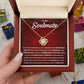 To my Soulmate - You are the most beautiful part of my world - Love Knot Necklace