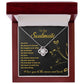 To My Soulmate - You are my always and forever - Love Knot Necklace.