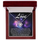 To my wife - I love you to the moon and back - Love Knot Necklace.