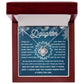 To my Daughter - May you be heard for your voice and seen for your mind - Love Knot Necklace