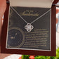 To  My Soulmate - If I had one wish it would be to turn back the clock - Love Knot Necklace.