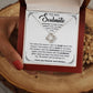 To my Soulmate - You're the reason I got my laugh back, the reason I fell asleep,.. - Love Knot Necklace.
