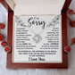Wife gifts - My love for you is unwavering - Love Knot Necklace.