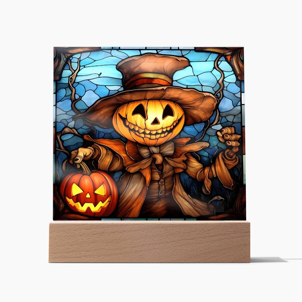 Mother gifts - Halloween pumpkin ghost- LED Acrylic Plaque