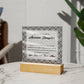 To My Wonderful Awesome Daughter - LED Acrylic Plaque
