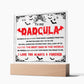 Gift for Dad - To my Dadcula you are the best dad in the World - LED Acrylic Plaque.
