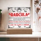 Gift for Dad - To my Dadcula you are the best dad in the World - LED Acrylic Plaque.