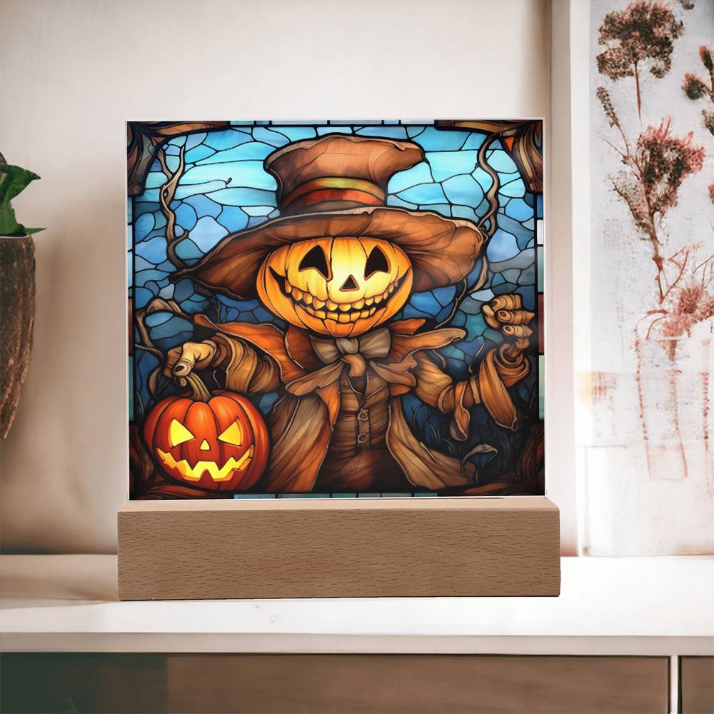Mother gifts - Halloween pumpkin ghost- LED Acrylic Plaque