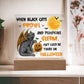 To my Mom - Halloween When Black Cats Prowl and Pumpkins Gleam - LED Acrylic Plaque
