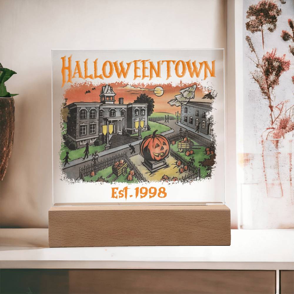 To my Mom - Halloweentown - LED Acrylic Plaque