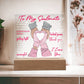 To My Soulmate - Yo are the guiding light of my Journey - LED Acrylic Plaque.