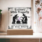 To my Mom - Halloween Warning Witch Property - LED Acrylic Plaque