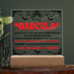 Gift for Dad - To my Dadcula you are the best dad in the World - LED Acrylic Plaque.