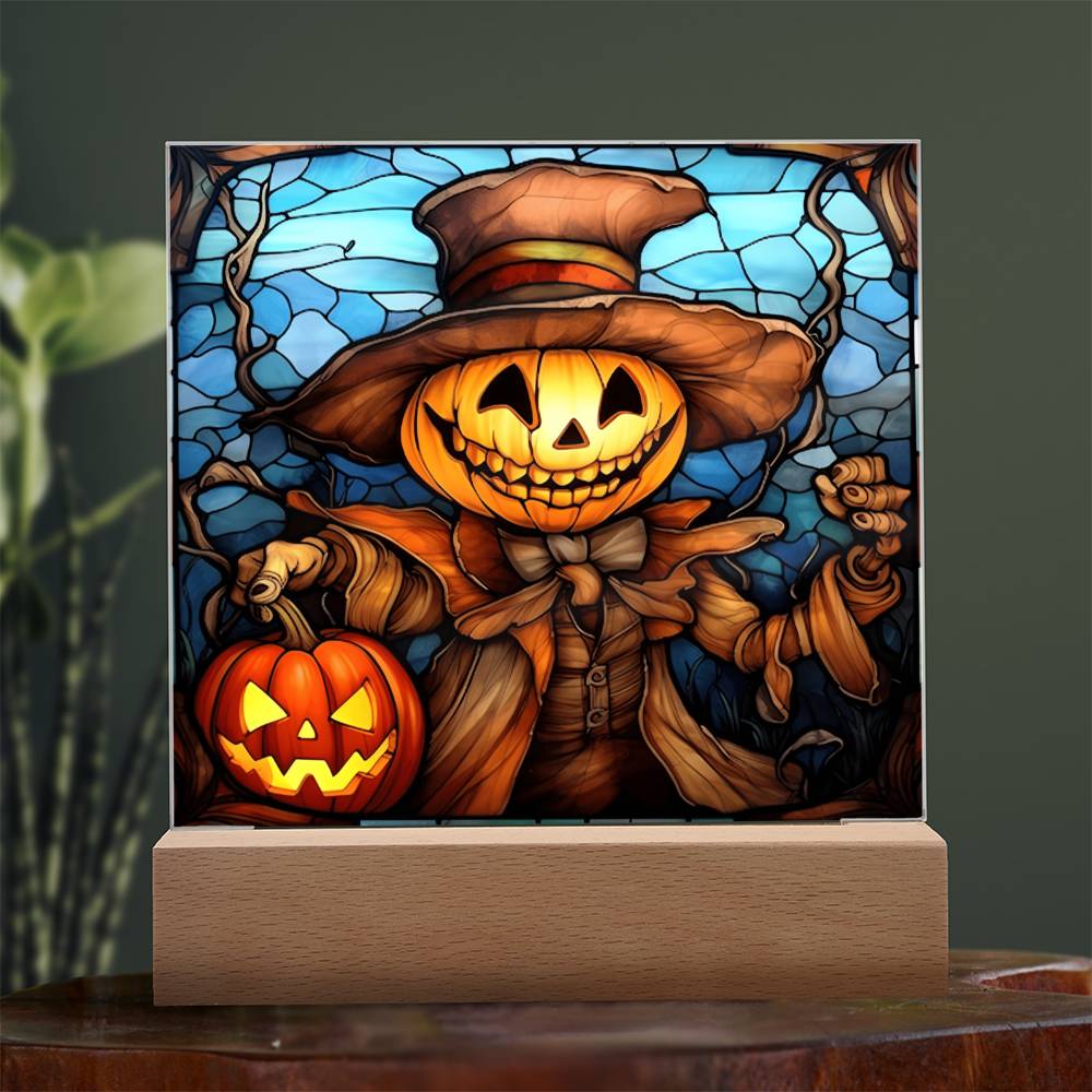 Mother gifts - Halloween pumpkin ghost- LED Acrylic Plaque