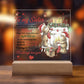 To My Sister - No matter where life takes us we will always be connected by Heart - LED Acrylic Plaque.
