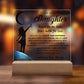 Daughter gifts - Reach for the stars, don't settle for less - LED Acrylic Plaque.