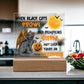 To my Mom - Halloween When Black Cats Prowl and Pumpkins Gleam - LED Acrylic Plaque