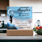 Daughter gifts - Reach for the Stars Don't Settle for Less - LED Acrylic Plaque.