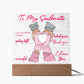 To My Soulmate - Yo are the guiding light of my Journey - LED Acrylic Plaque.