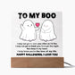 To my Wife - I may not get to see you often - LED Acrylic Plaque.