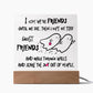 Best friend gifts - I hope we are friends until we die - LED Acrylic Plaque.