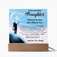 Daughter gifts - Reach for the Stars Don't Settle for Less - LED Acrylic Plaque.