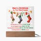 Wife gifts - Merry Christmas to the One I love - LED Acrylic Plaque.