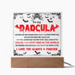 Gift for Dad - To my Dadcula you are the best dad in the World - LED Acrylic Plaque.