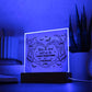 Wife gifts - Halloween Roses are dead violets are too - LED Acrylic Plaque