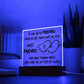 Best friend gifts - I hope we are friends until we die - LED Acrylic Plaque.