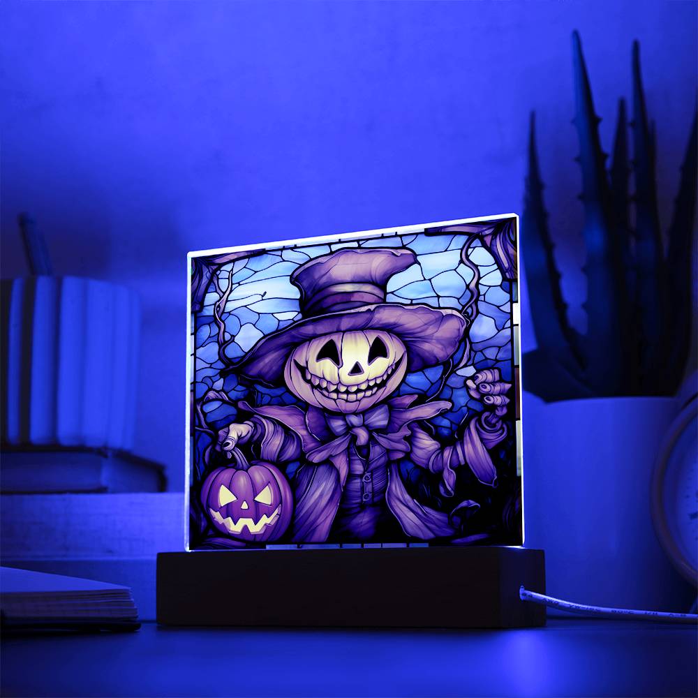 Mother gifts - Halloween pumpkin ghost- LED Acrylic Plaque