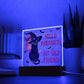 Mother gifts - Hello Darkness my old friend - LED ACrylic Plaque
