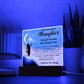Daughter gifts - Reach for the Stars Don't Settle for Less - LED Acrylic Plaque.