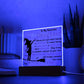 Daughter gifts - Stay strong be confident, and just do you best - LED Acrylic Plaque