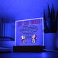 To My Love - You have the arms I want to be wrapped in.- LED Acrylic Plaque.