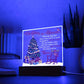 Mother gifts - Christmas in Heaven - LED Acrylic Plaque.