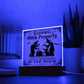 To my Mom - Halloween Warning Witch Property - LED Acrylic Plaque