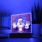 Mom Gifts - Santa Claus Christmas Acrylic - LED Acrylic Plaque.