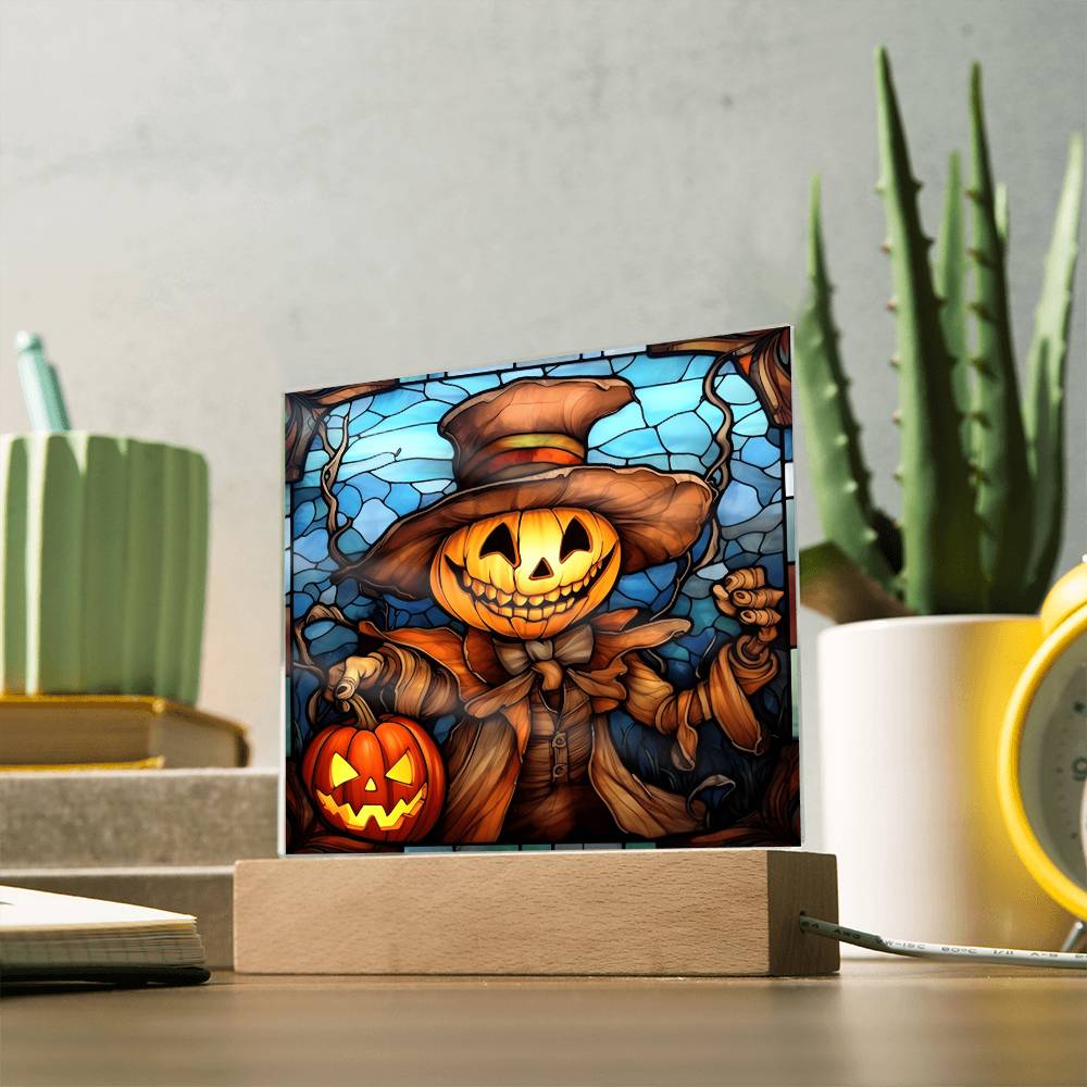 Mother gifts - Halloween pumpkin ghost- LED Acrylic Plaque