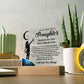 Daughter gifts - Reach for the stars, don't settle for less - LED Acrylic Plaque.